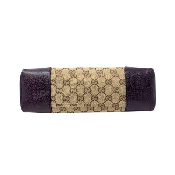 Gucci Bag Crossbody Shoulder Purse GG Logo Supreme Monogram Canvas Brown Leather - Picture 7 of 11